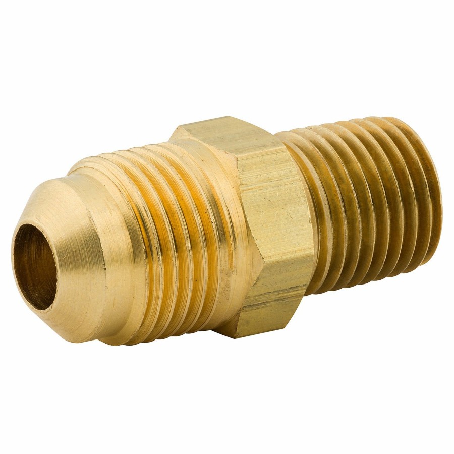 Fittings AGS Company  Male Connector, Brass, M(5/8-18 Sae), M(1/4